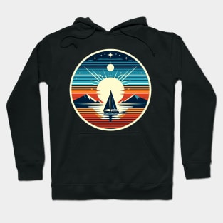 Sailing Adventures: Sailboat & Sunset Mountain Hoodie